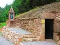 L'oratoire et chapelle troglodyte de la ferme des Anges.