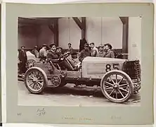 Dietrich 50/60 CV, course automobile Paris-Madrid 1903