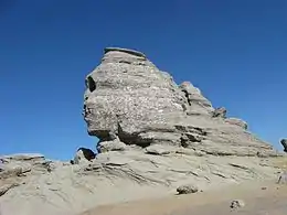 Sphinx des monts Bucegi, dans les Carpates (Roumanie).