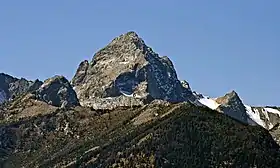 Vue de Buck Mountain depuis l'est.