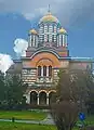 Basilique orthodoxe Saint-Eleuthère le Nouveau à Bucarest, de style néo-byzantin