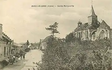 Etat de la chapelle à la fin de la guerre 14-18.