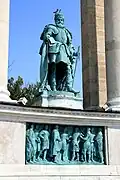 Statue de Bethlen sur l’Hősök tere de Budapest.