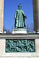 Bronze monumentale sur le Monument du millénaire à Budapest