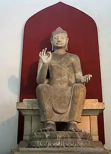 Bouddha assis de style Dvaravati, Thaïlande, VIe siècle
