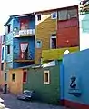 Les façades colorées de La Boca.