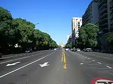 L'Avenida del Libertador au carrefour avec la calle Olleros, à Palermo