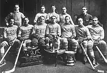 Les Bulldogs de Québec, champions 1913 de la coupe Stanley.