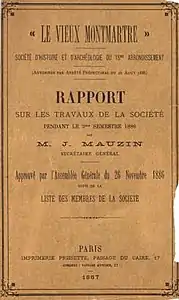 Couverture du Bulletin de 1887.
