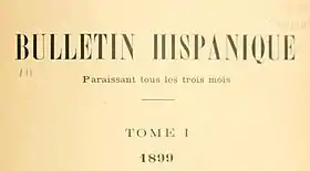 Image illustrative de l’article Bulletin hispanique