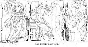 Trois bas-reliefs antiques au museum de Bordeaux (1803).