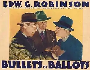 Description de l'image Bullets or Ballots 1936 Lobby Card.jpg.