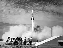 Lancement d'une fusée « Bumper » à Cap Canaveral le 24 juillet 1950