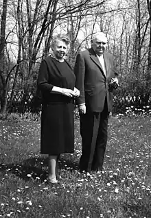 Luise et Ludwig Erhard en mai 1963.