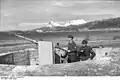 Soldats allemands avec leur KwK 38 surveillant l'entrée d'un Fjord près de Bodo (Norvège, 23 septembre 1943)