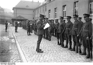 Troupes britanniques à Königstein.