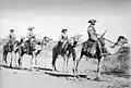 Patrouille sur chameaux. Sud-Ouest africain allemand, 1907.