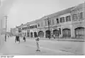 Vue de la rue du marché (Marktstraße) dans le quartier chinois.