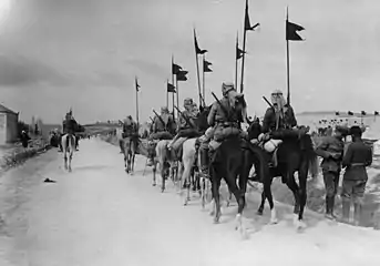 Cavaliers ottomans au sud de Jérusalem, avril 1917.