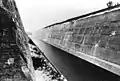 Vue du Canal Albert depuis une position de mitrailleuses  sur le fort d'Eben-Emael (photo du 23 mai 1940)