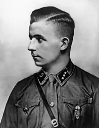 Horst Wessel en uniforme de Sturmführer de la SA (1929).