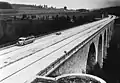 Vue historique du pont sur la Saale de Rudolphstein (de), ouvert en 1936.