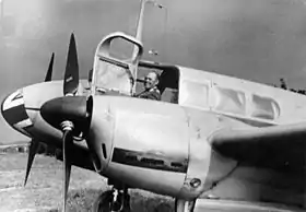 Albert Kesselring aux commandes d'un Siebel Fh 104