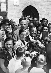 Photo du mariage de Bernd Rosemeyer et Elly Beinhorn.