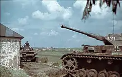 Photo couleur d'époque de Panzer IV Ausf. F2 sur le front de l'Est (Ukraine, été 1941)