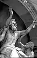 Moïse défendu par Aaron (statue conçue par Rauch et réalisée par Wolff), Friedenskirche de Potsdam