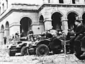 Des Daimler Armoured Car à Berlin en 1950.