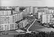 Berlin-Marzahn, le plus grand Neubaugebiet, « nouvelle zone de développement » (1987).