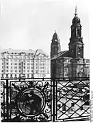 Église Sainte-Croix de Dresde en 1955.