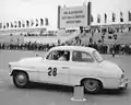 Škoda 440 participant à une course Prague-Moscou en 1960