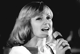 Helena Vondráčková gagnante du Grand Prix Intervision en 1977.