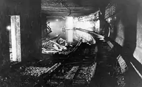 Le tunnel inondé par les nazis.
