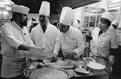 Toques de cuisiniers.