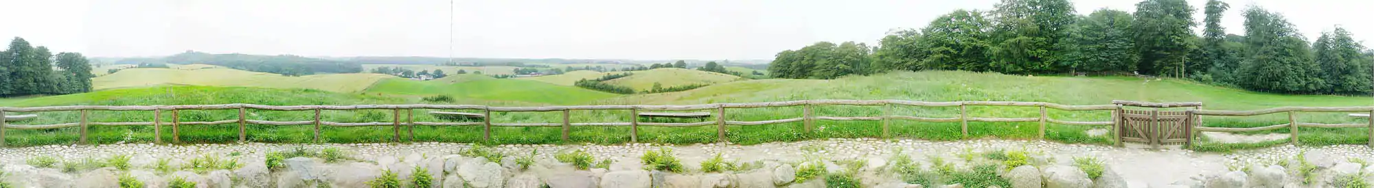 Vue du Bungsberg, par-delà le paysage de Wagrie, dans le Holstein oriental.