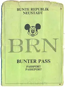 Passeport de la Bunte Republik Neustadt