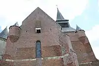 La bretèche dans la salle de refuge supérieure du transept servait également de latrines