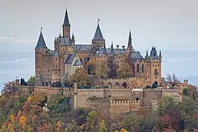 Le château de Hohenzollern à Hechingen