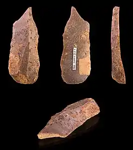 Burin en silex - Paléolithique supérieur - Muséum de Toulouse