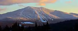 Vue du centre de ski de Burke Mountain.