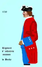 régiment de Burky de 1729 à 1734