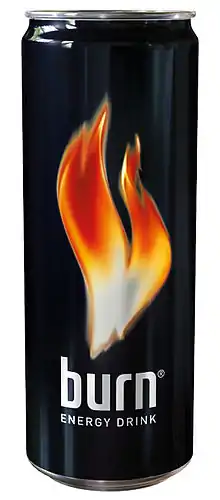 Description de l'image Burn energy drink.JPG.