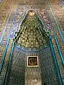 Mosquée verte : mihrab et décoration de tuiles