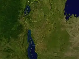 carte : Géographie du Burundi