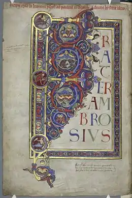 Bible de Bury, Angleterre, XIIe siècle.