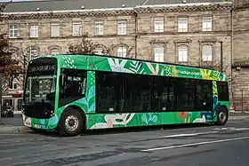 Un véhicule de la ligne H du BHNS.