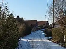 Photographie montrant une rue de la cité des cheminots